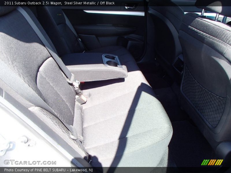 Steel Silver Metallic / Off Black 2011 Subaru Outback 2.5i Wagon