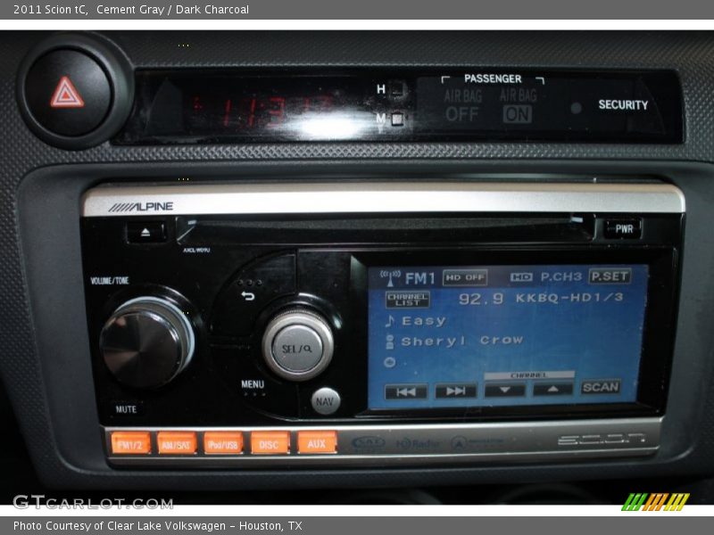 Cement Gray / Dark Charcoal 2011 Scion tC