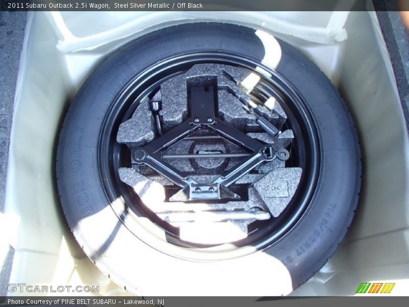 Steel Silver Metallic / Off Black 2011 Subaru Outback 2.5i Wagon