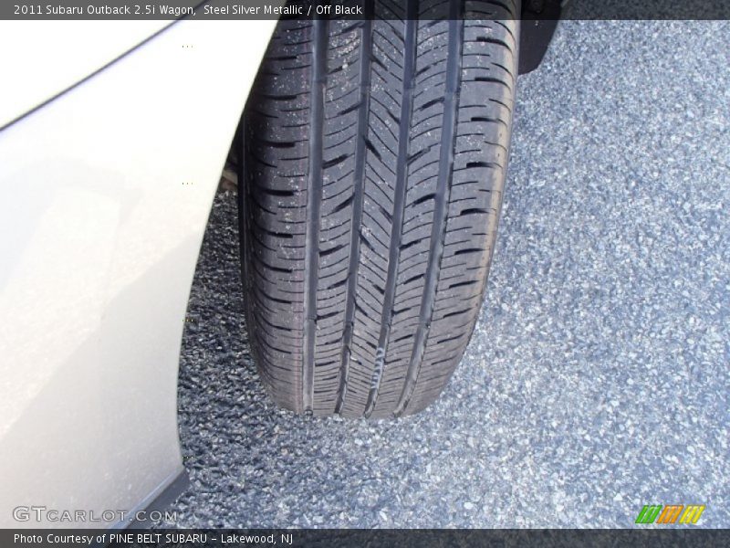 Steel Silver Metallic / Off Black 2011 Subaru Outback 2.5i Wagon