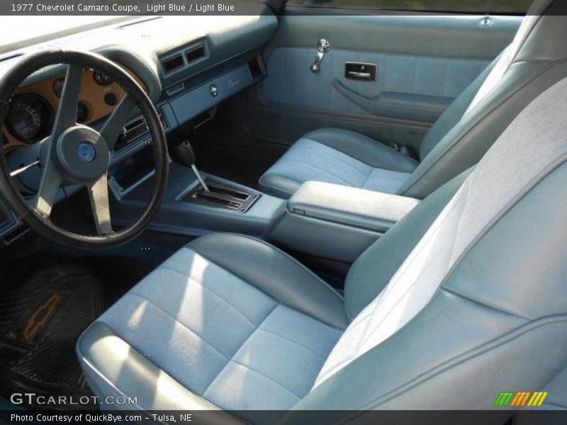 Light Blue Interior - 1977 Camaro Coupe 