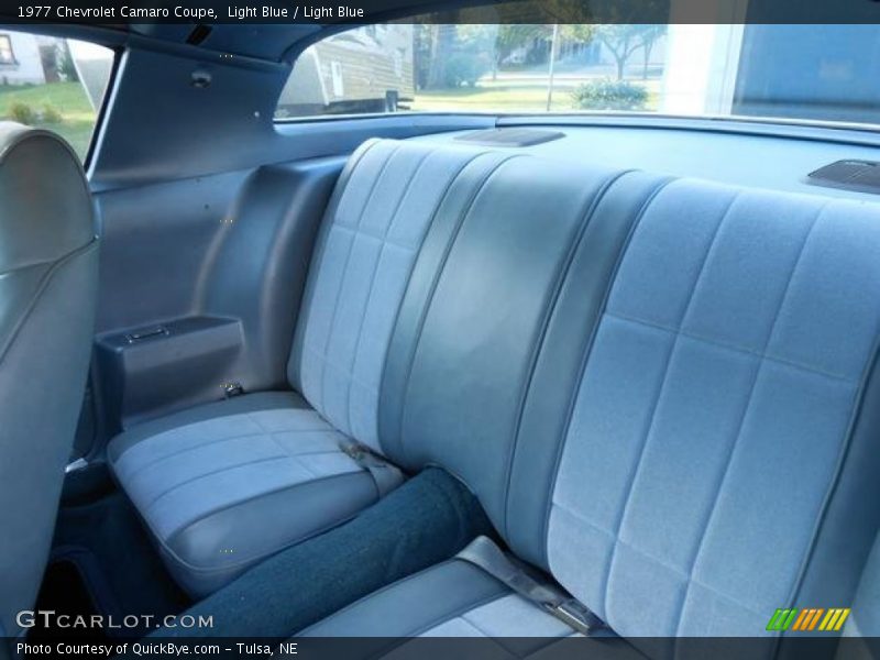 Rear Seat of 1977 Camaro Coupe