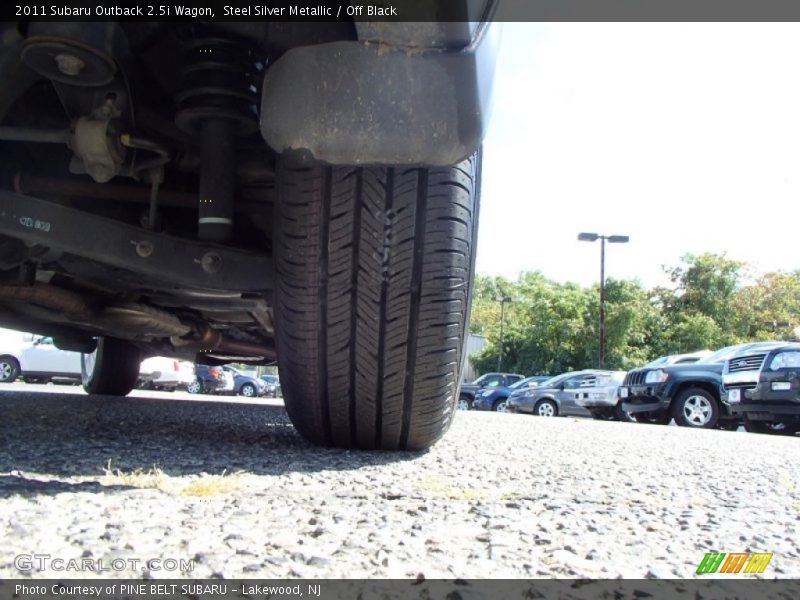 Steel Silver Metallic / Off Black 2011 Subaru Outback 2.5i Wagon