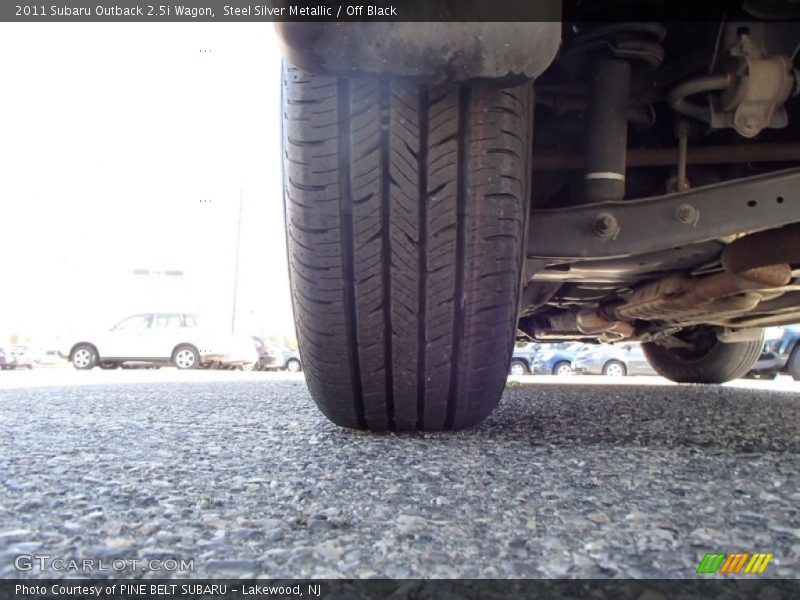 Steel Silver Metallic / Off Black 2011 Subaru Outback 2.5i Wagon