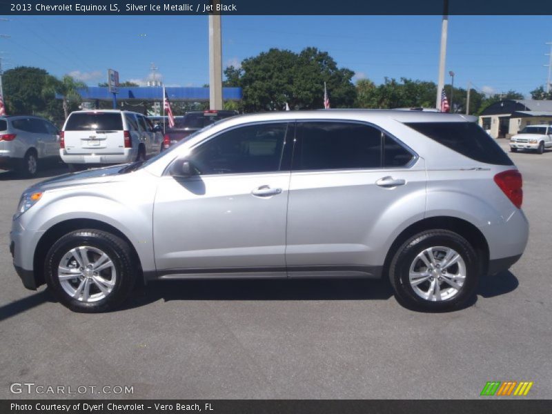 Silver Ice Metallic / Jet Black 2013 Chevrolet Equinox LS