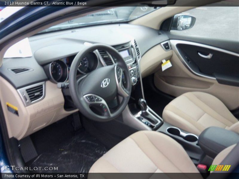 Atlantic Blue / Beige 2013 Hyundai Elantra GT