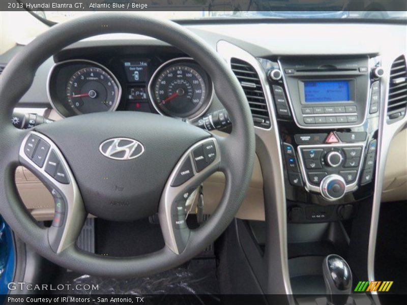 Atlantic Blue / Beige 2013 Hyundai Elantra GT