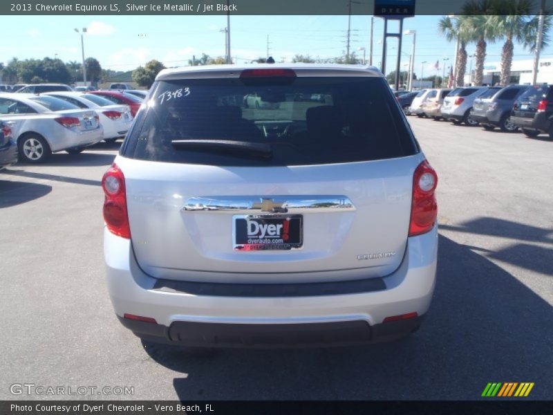 Silver Ice Metallic / Jet Black 2013 Chevrolet Equinox LS