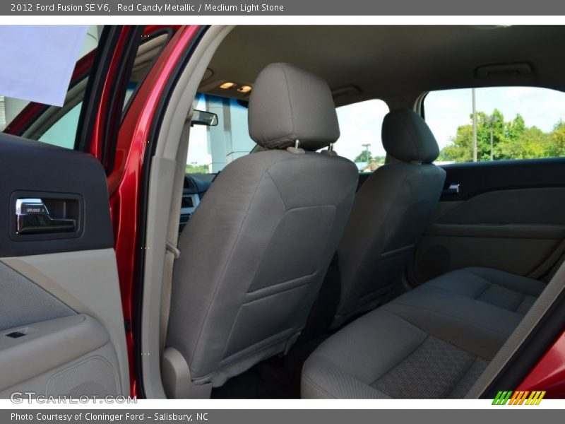 Red Candy Metallic / Medium Light Stone 2012 Ford Fusion SE V6