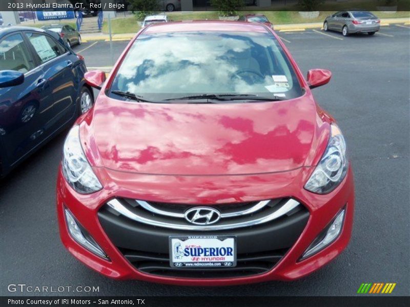 Red / Beige 2013 Hyundai Elantra GT