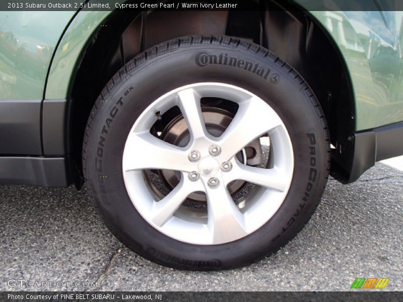Cypress Green Pearl / Warm Ivory Leather 2013 Subaru Outback 2.5i Limited