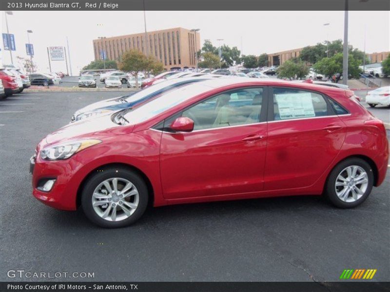 Red / Beige 2013 Hyundai Elantra GT