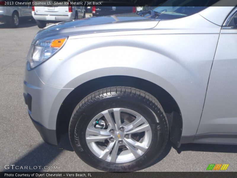 Silver Ice Metallic / Jet Black 2013 Chevrolet Equinox LS