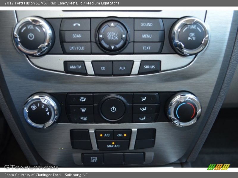 Red Candy Metallic / Medium Light Stone 2012 Ford Fusion SE V6