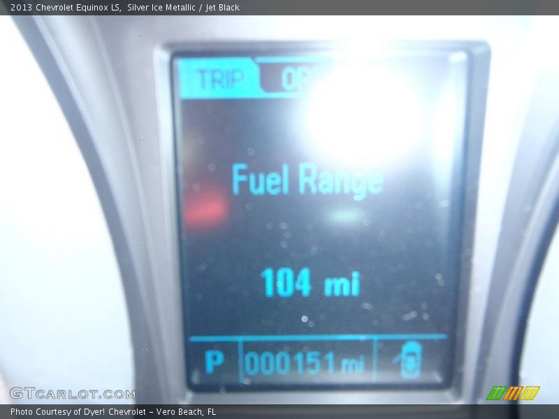 Silver Ice Metallic / Jet Black 2013 Chevrolet Equinox LS
