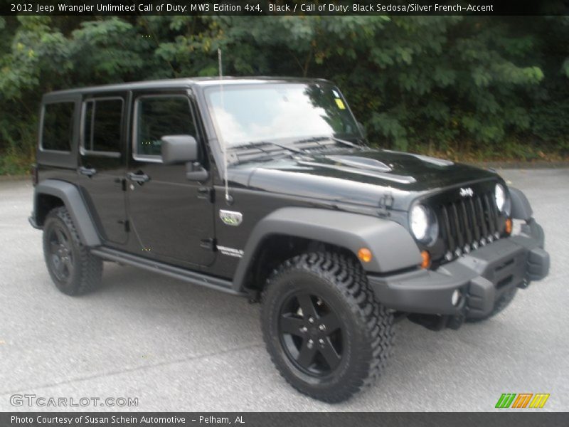 Black / Call of Duty: Black Sedosa/Silver French-Accent 2012 Jeep Wrangler Unlimited Call of Duty: MW3 Edition 4x4