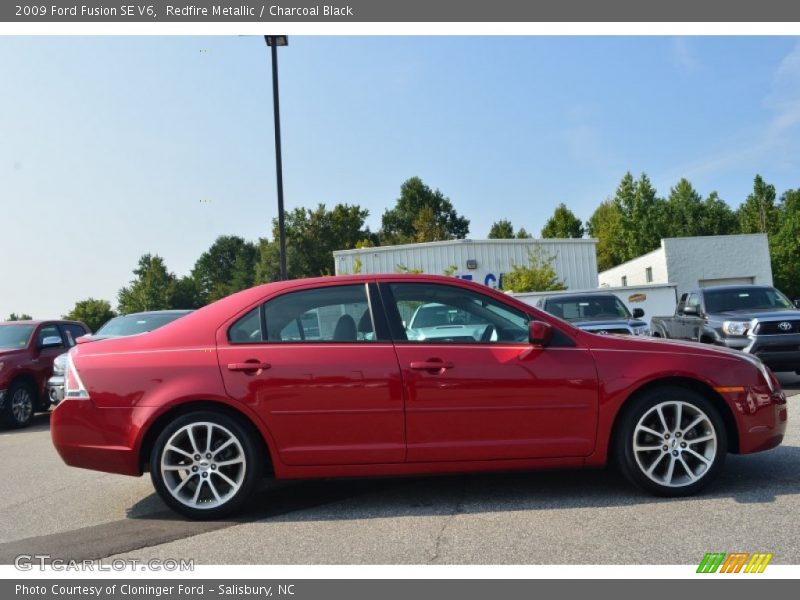 Redfire Metallic / Charcoal Black 2009 Ford Fusion SE V6