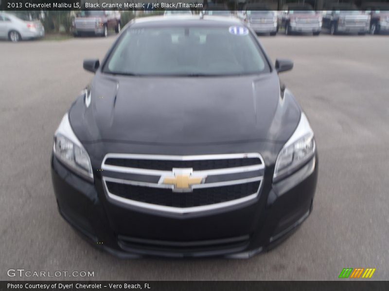 Black Granite Metallic / Jet Black/Titanium 2013 Chevrolet Malibu LS