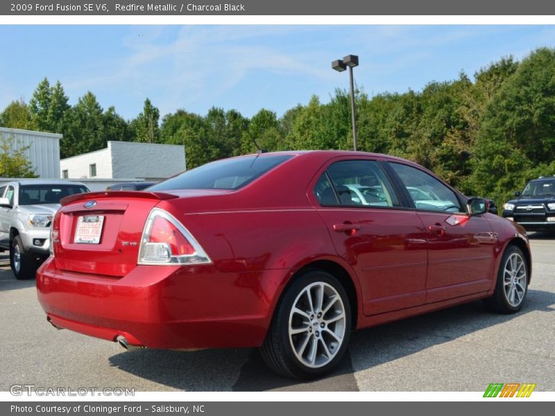 Redfire Metallic / Charcoal Black 2009 Ford Fusion SE V6
