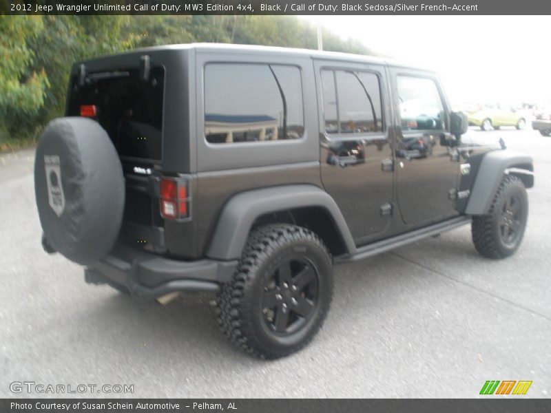 Black / Call of Duty: Black Sedosa/Silver French-Accent 2012 Jeep Wrangler Unlimited Call of Duty: MW3 Edition 4x4