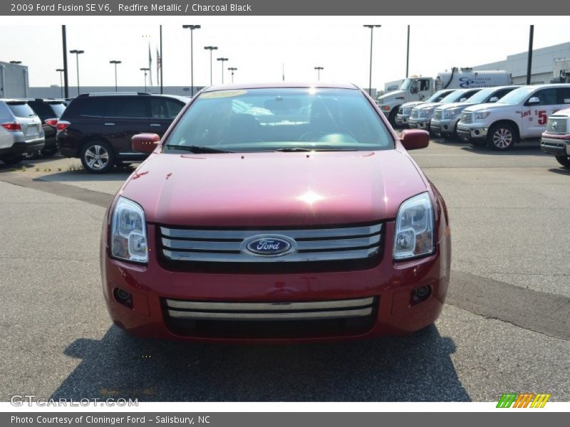 Redfire Metallic / Charcoal Black 2009 Ford Fusion SE V6