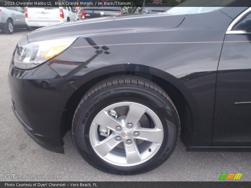 Black Granite Metallic / Jet Black/Titanium 2013 Chevrolet Malibu LS