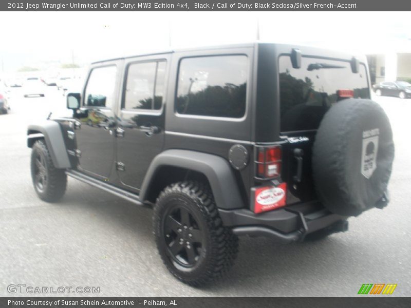 Black / Call of Duty: Black Sedosa/Silver French-Accent 2012 Jeep Wrangler Unlimited Call of Duty: MW3 Edition 4x4