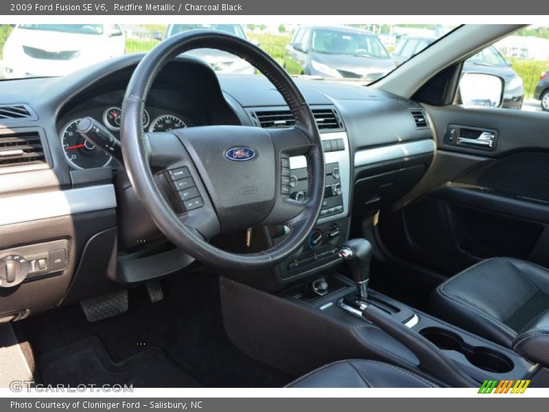 Redfire Metallic / Charcoal Black 2009 Ford Fusion SE V6