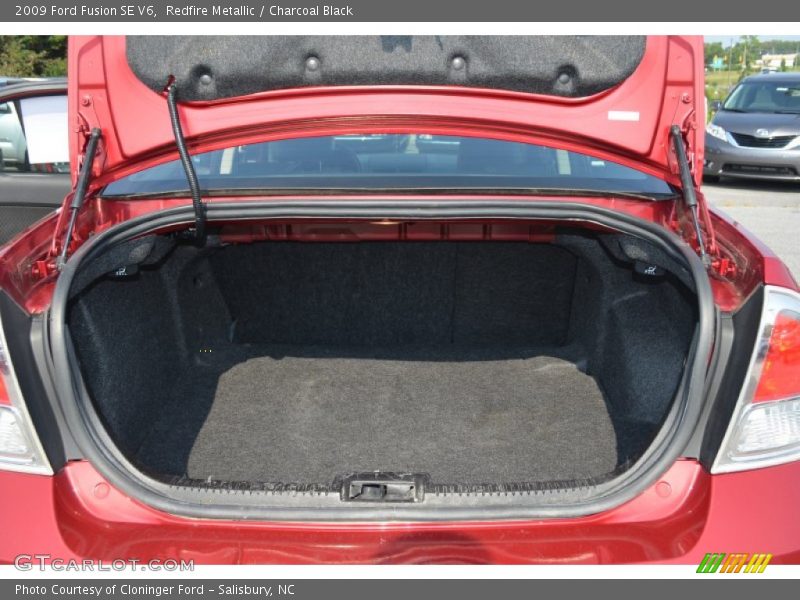 Redfire Metallic / Charcoal Black 2009 Ford Fusion SE V6