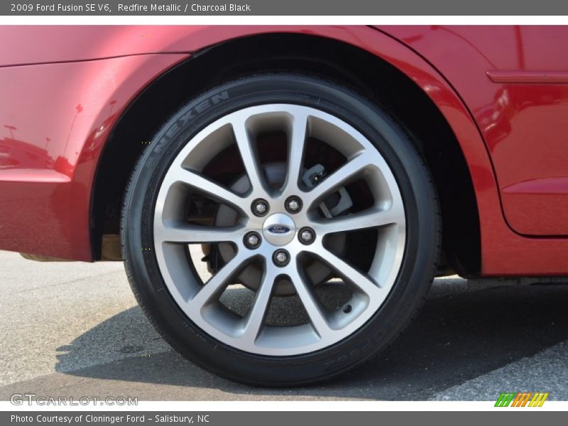 Redfire Metallic / Charcoal Black 2009 Ford Fusion SE V6