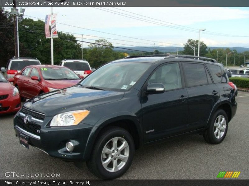Black Forest Pearl / Ash Gray 2010 Toyota RAV4 Limited V6 4WD