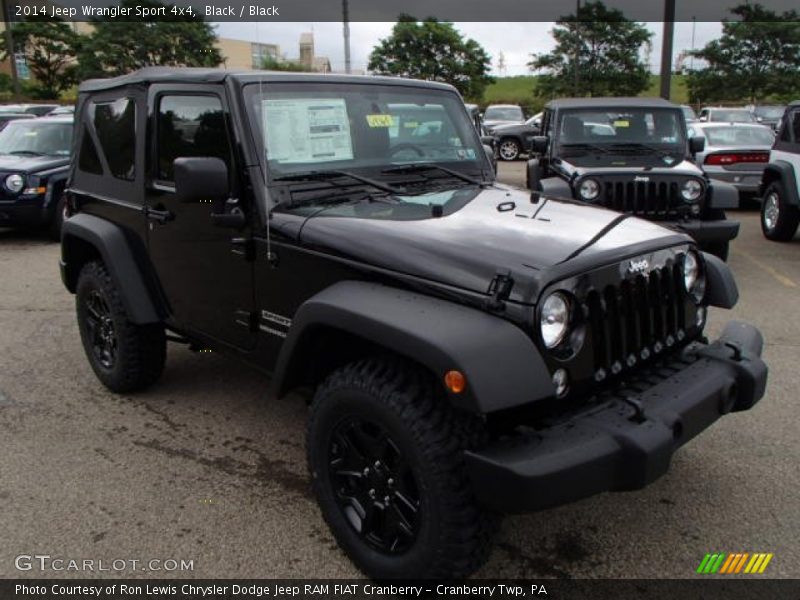 Black / Black 2014 Jeep Wrangler Sport 4x4