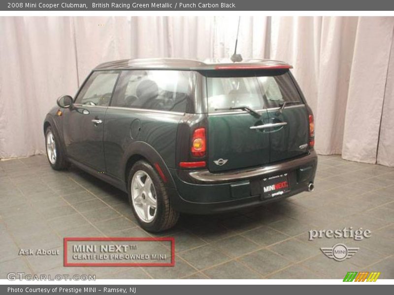 British Racing Green Metallic / Punch Carbon Black 2008 Mini Cooper Clubman