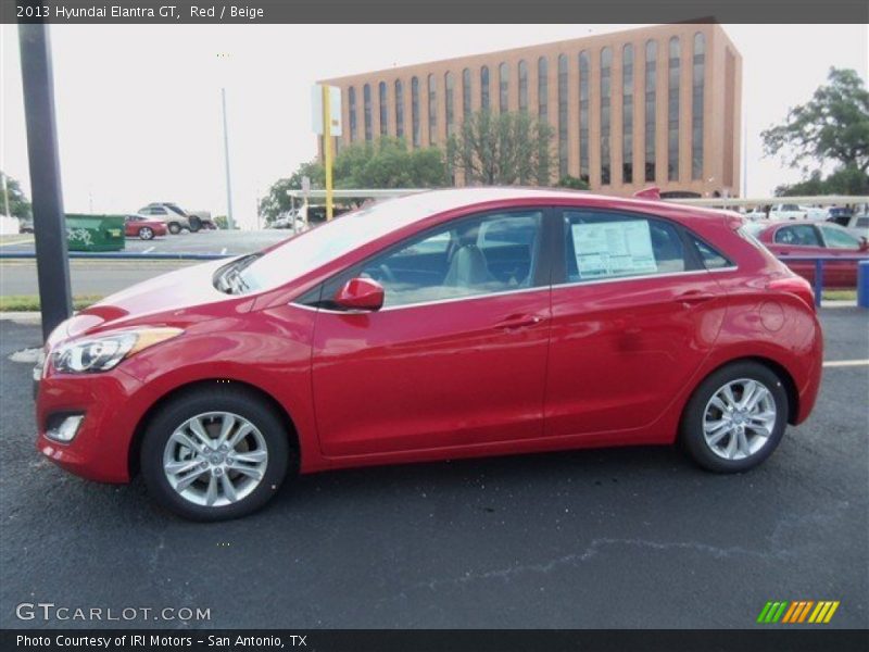 Red / Beige 2013 Hyundai Elantra GT