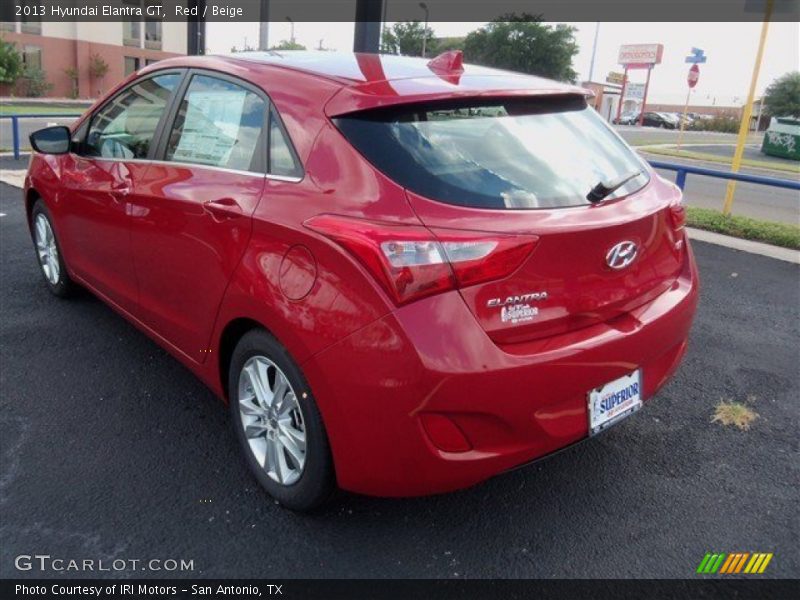 Red / Beige 2013 Hyundai Elantra GT