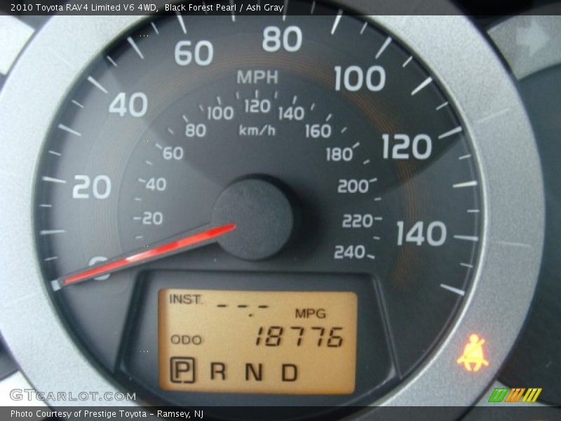 Black Forest Pearl / Ash Gray 2010 Toyota RAV4 Limited V6 4WD