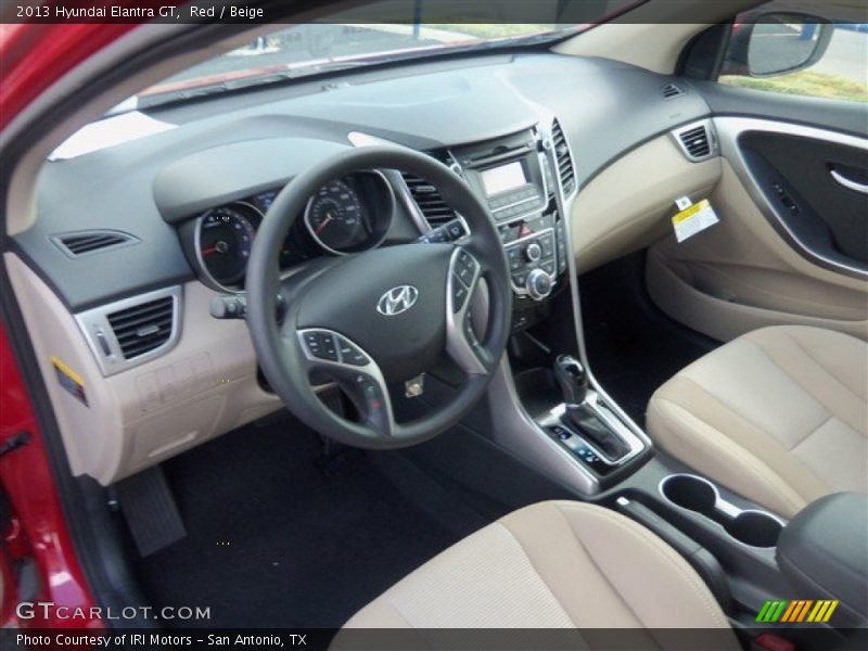 Red / Beige 2013 Hyundai Elantra GT