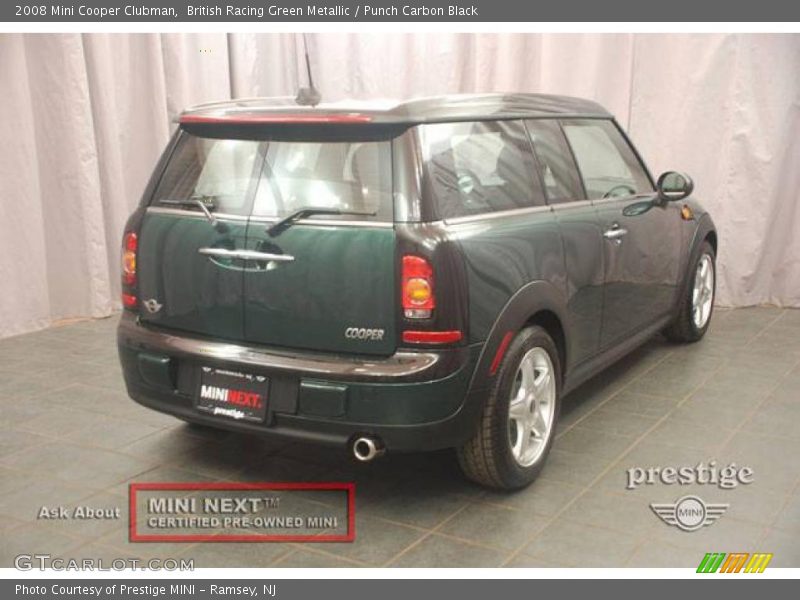 British Racing Green Metallic / Punch Carbon Black 2008 Mini Cooper Clubman