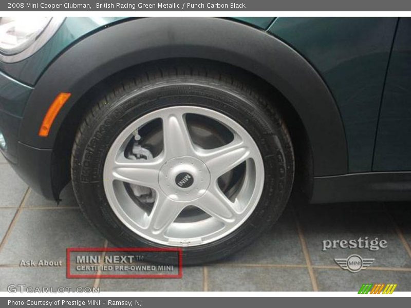 British Racing Green Metallic / Punch Carbon Black 2008 Mini Cooper Clubman