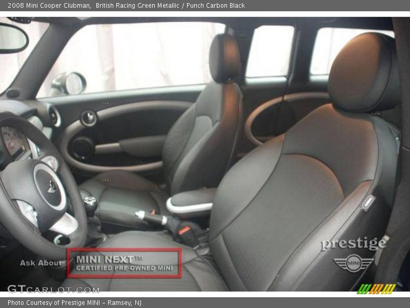 British Racing Green Metallic / Punch Carbon Black 2008 Mini Cooper Clubman