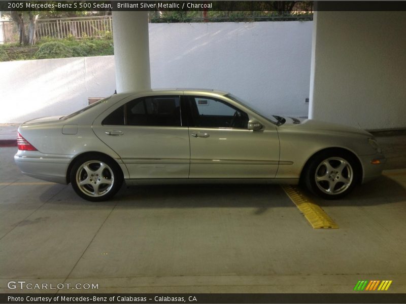 Brilliant Silver Metallic / Charcoal 2005 Mercedes-Benz S 500 Sedan