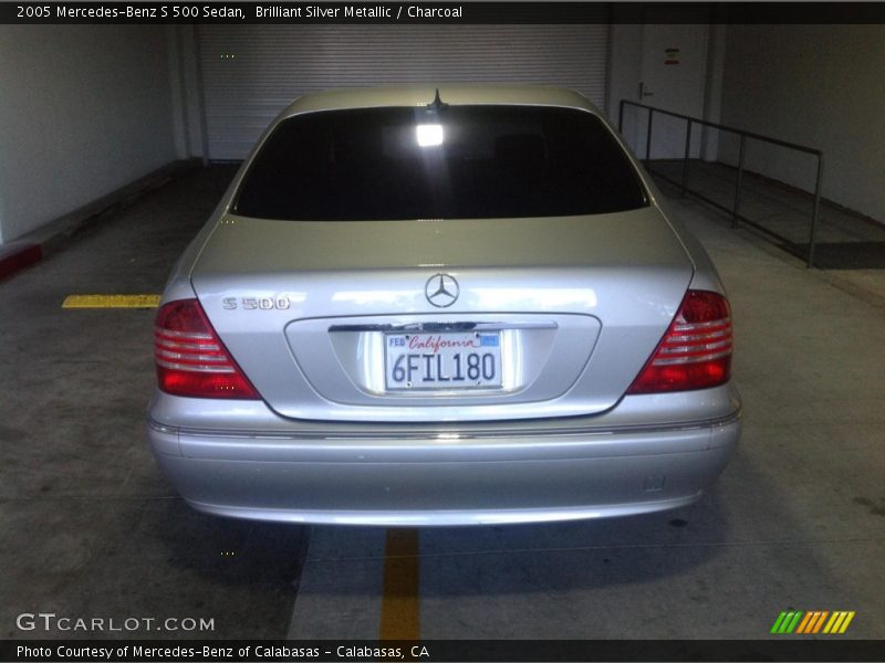 Brilliant Silver Metallic / Charcoal 2005 Mercedes-Benz S 500 Sedan