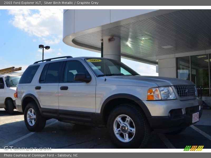 Silver Birch Metallic / Graphite Grey 2003 Ford Explorer XLT
