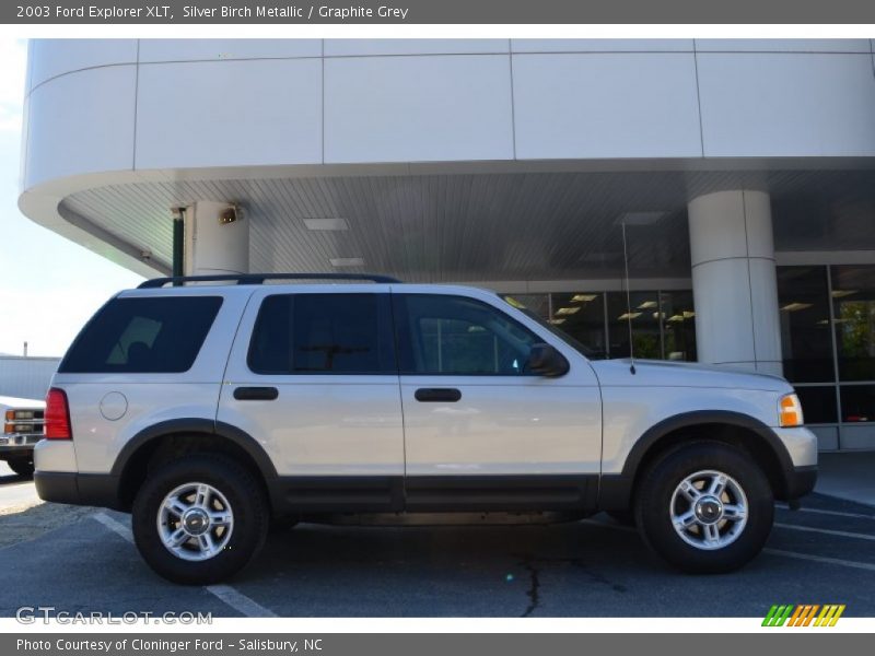 Silver Birch Metallic / Graphite Grey 2003 Ford Explorer XLT