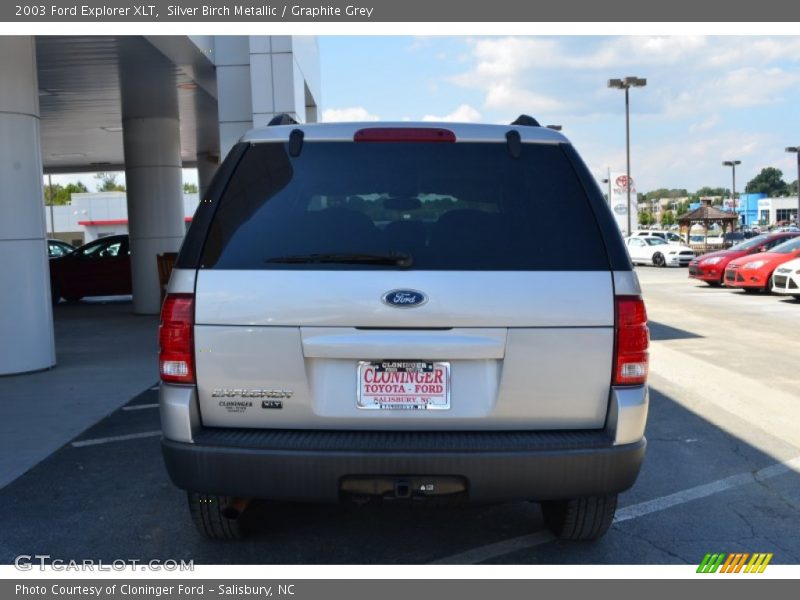 Silver Birch Metallic / Graphite Grey 2003 Ford Explorer XLT