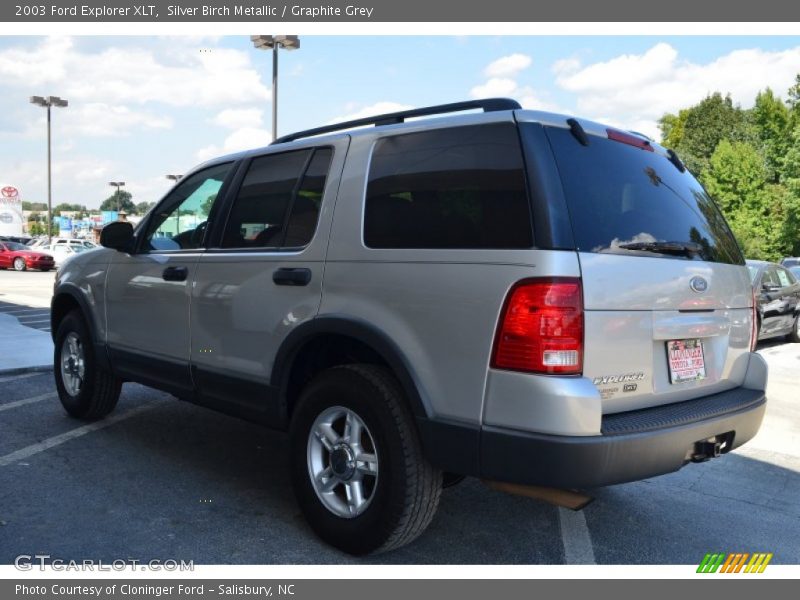 Silver Birch Metallic / Graphite Grey 2003 Ford Explorer XLT