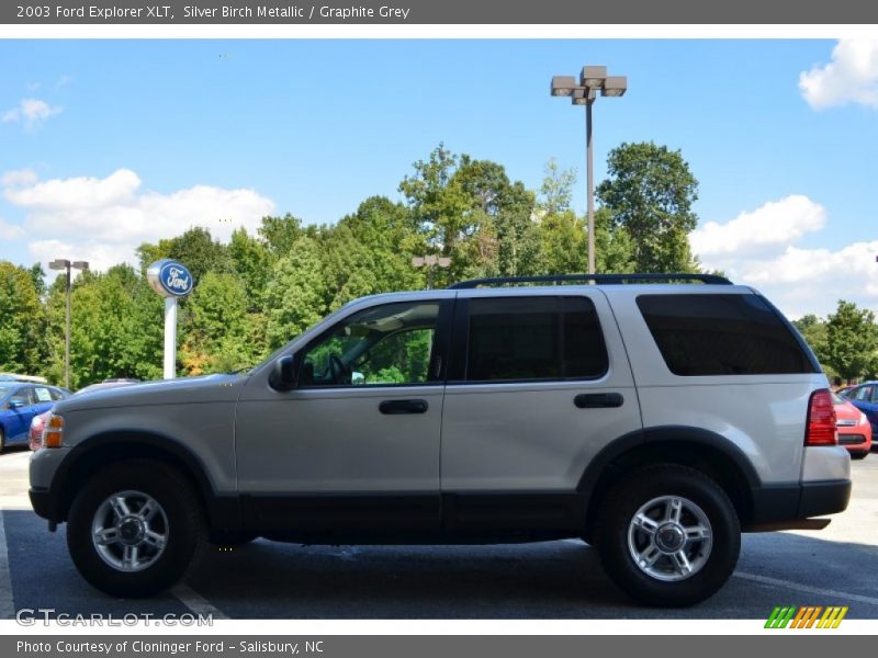 Silver Birch Metallic / Graphite Grey 2003 Ford Explorer XLT