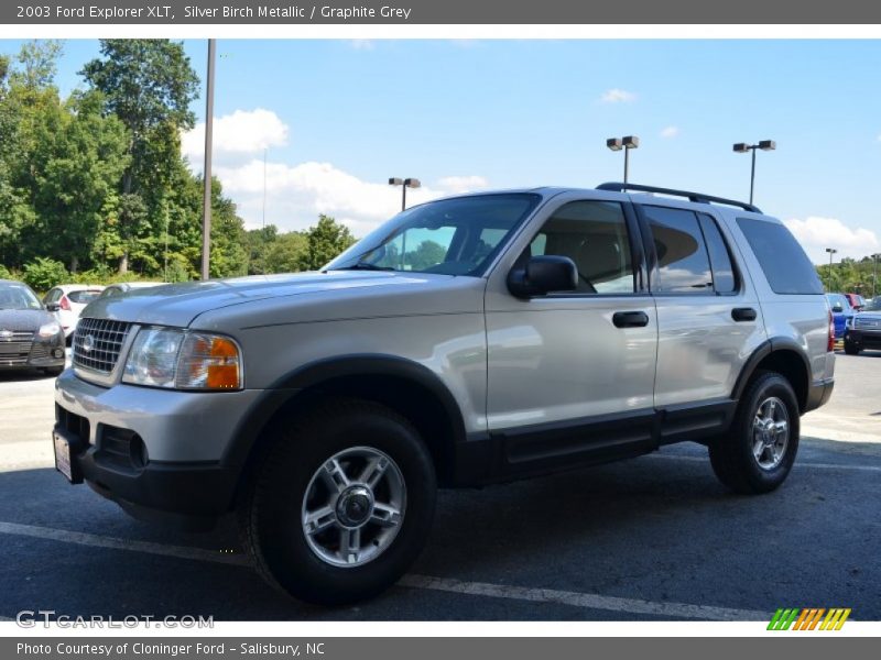 Silver Birch Metallic / Graphite Grey 2003 Ford Explorer XLT