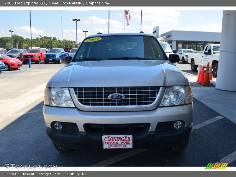 Silver Birch Metallic / Graphite Grey 2003 Ford Explorer XLT