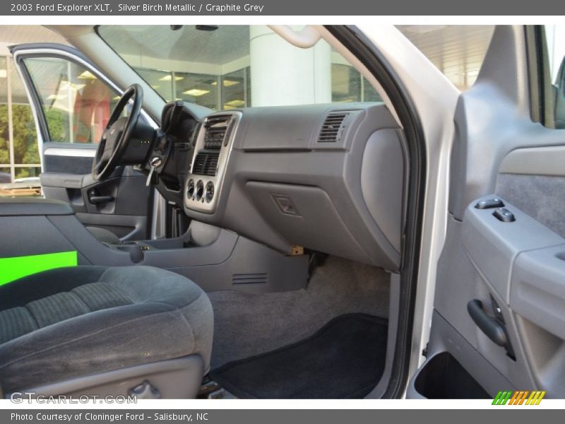 Silver Birch Metallic / Graphite Grey 2003 Ford Explorer XLT